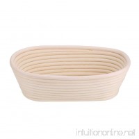 Rattan Oval Bread Fermentation Basket Unbleached Natural Sugar Cane Handmade Proof Basket Dough Bread Baking Kit(21158 cm) - B07FJMXPV6